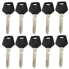 Kit Com 10 Chaves Tvs Mottu Para Moto Modelo Plástica Yale Land