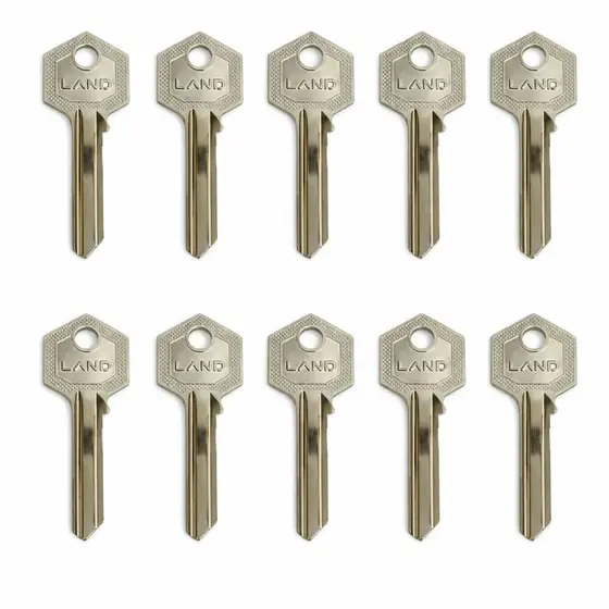 Kits 10 Chaves Yale Tub N°0481 Land Cadeados E Fechaduras