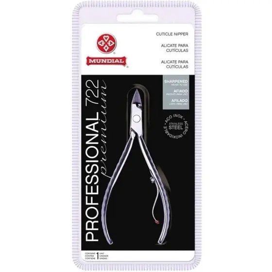 Alicate 722 Professional Premium para Unhas e Cuticulas - Mundial