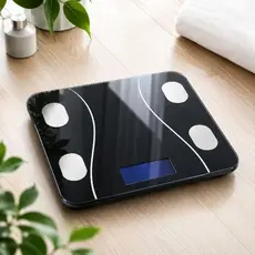 Balança Corporal com Biopedância Controla Gordura e Massa Muscular IMC Aplicativo Celular