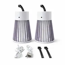 Kit 2 Mata Mosquito Pernilongos Moscas Silenciosa Luz Ultravioleta LED Eficiente