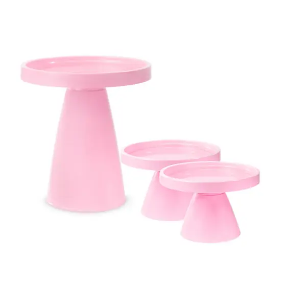 Kit Decorativo Minimalistas - 2 Boleiras Minimalista 20x11cm + 1 Boleira Minimalista 20x20