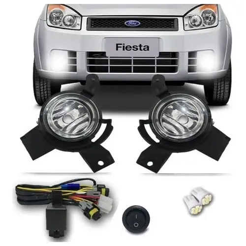 Kit Farol Milha Auxiliar Fiesta Ka 2007 2008 2009 2010