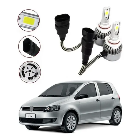 Gg Kit Lâmpadas Led Farol Milha Fox 2010 2011 2012 2013 2014