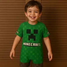 Fantasia Infantil Minecrat Menino – Envio Imediato