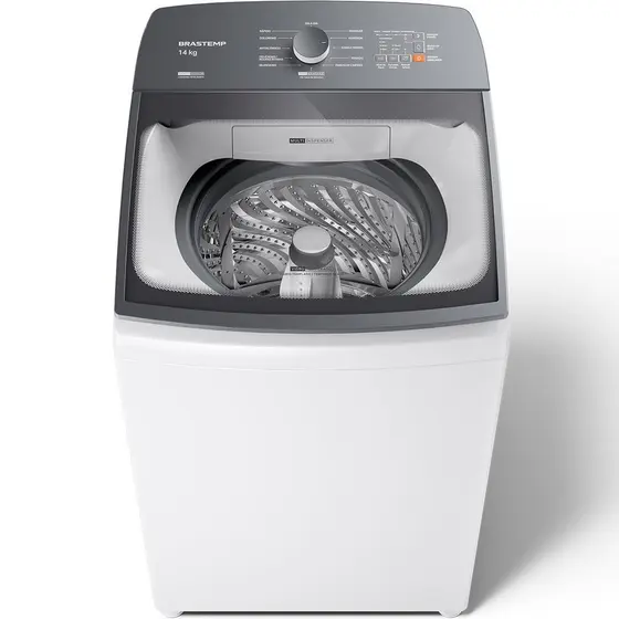 Máquina de Lavar BWJ14AB 14 kg Smart Sensor Reduzir Tempo Brastemp
