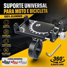 🔥 Suporte Celular Universal Moto Bicicleta Alumínio Premium Ajustável 360° Resistente