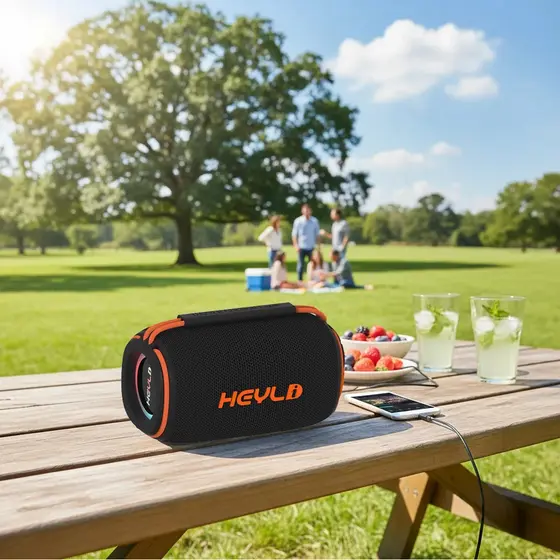 Caixa de Som Bluetooth 30w Portátil à Prova d’Água com LED RGB para Festa e Exteriores 2 Modelos