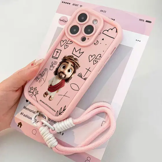 Capa para Samsung A15 A13 A14 A12 A17 A54 A55 A72 Religião Jesus Silicone Anti-choque Frete Grátis,Envio 24h
