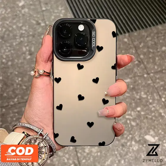 Capa Fosca Para Redmi A2 12 13 POCO X3 X5 Note 11 12 13 Com Anti-impact Coração Negro Frete Grátis,Envio 24h
