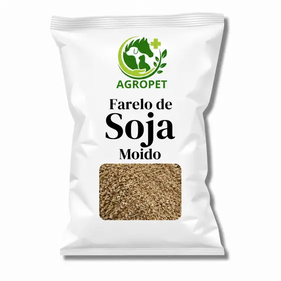 Farelo de Soja Moído Proteína Animal Nutrição Ração 1kg 2kg 4kg 5kg