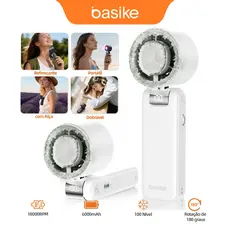 BASIKE Ventoinha Ventilador Portátil 180° Dobrável Retrátil Ultra Leve Silencioso Casa Viagem