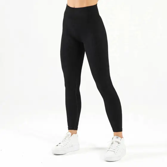 Calça Legging Importada Canelada Confortável Roupa Academia Cintura Alta