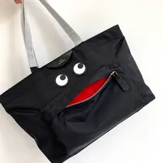 Nova bolsa de ombro feminina de nylon de grande capacidade, bolsa de mão, sacola de compras, elegante e versátil, adequa