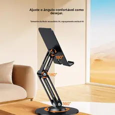Suporte para celular Yesido para mesa, adequado para envio internacional, compatível com tablets, presente de metal, rot
