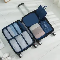 Bolsa de armazenamento portátil de grande capacidade, bolsa de viagem dobrável, conjunto de armazenamento de viagem de s