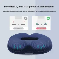 Almofada de assento em espuma de memória para cadeiras de escritório, resistente à sujeira, adequada para todas as estaç