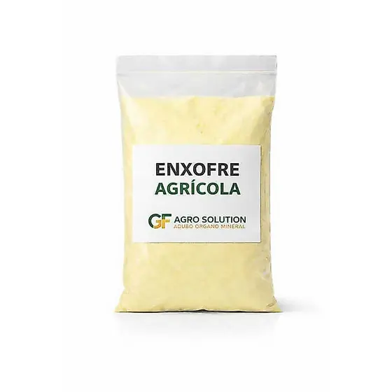 Enxofre Puro Em Pó Amarelo Pureza 99% 1kg Adubo Fertilizante Fungicida e Cabelo