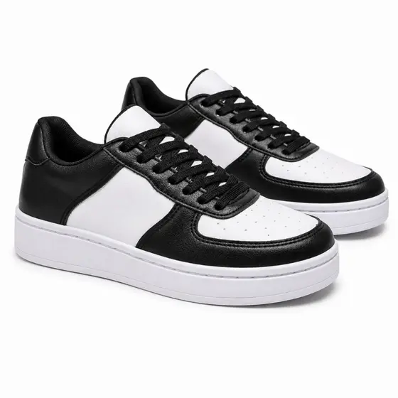 Tênis Feminino Casual Leve Macio Dia a Dia Confortável Branco Calce Fácil Sola Alta