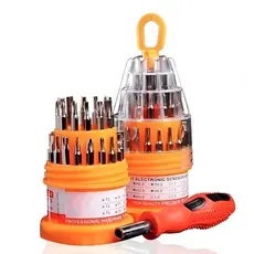 Kit Jogo Ferramenta 31 Peças Chaves Alen Torx Fenda Philips