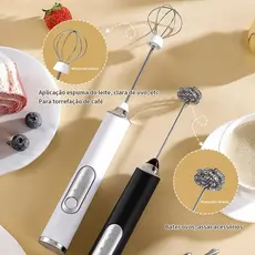 Batedor Misturador Mixer Elétrico para Bebidas Leite Café Clara de Ovos loli