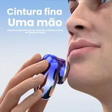 Barbeador Elétrico Portátil à Prova d’Água – Compacto, Recarga Rápida USB-C e Seguro