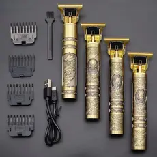 Máquina De Cortar Cabelo Aparelho Barbeador Elétrico Para Fazer Barba Cortador USB Profissional