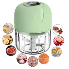 Processador Triturador Sem Fio Elétrico De Alimentos Para Legumes Alho Gengibre 250ML