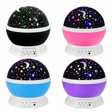 Luminaria Projetor De Estrelas Galaxy Abajur Quarto Criancas Star Master Combinação de Duas Cores