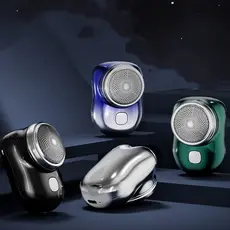 Mini Barbeador EléTrico PortáTil A Prova D'¡Gua TIPO-C Aparador De Barba De Bolso