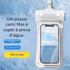 Capa Impermeável Universal para Celular - Bolsa Transparente Prova d'Água