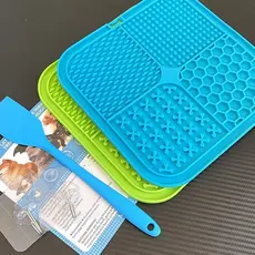 Tapete Multiuso Pet – Comedouro Lento Lamber, Comida Pastosa e Banho