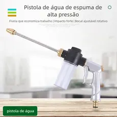 Pulverizador de Espuma de Lavagem de Carro - Metal Alta Pressão com Pote de 100ml