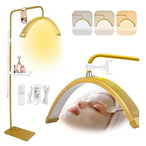 Half Moon Lamp Aesthetics Table 3 Adjustable Tones Beauty Salon Skin Cleansing| Bivolt 110/220V LUPITA