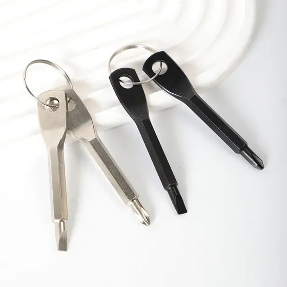 Chaveiro Edc Chave Fenda Philips Tool Bolso Portátil Camping