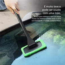 Escova Microfibra Longa para Limpeza de Vidros Automotivos e Residenciais Karbox 40x12cm