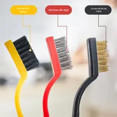 escova de aco para limpeza Multiuso forno grelha fogão Aço Latão Nylon