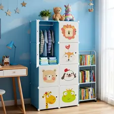 Armário Organizador Infantil Modular Desenho Animado
