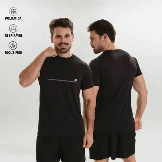 Camisa Fitness Masculina Poliamida Premium | Academia, Treino, Corrida | Ato Fitness