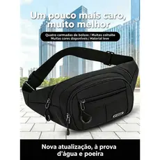 Pochete Masculina Impermeável Moderna com Alça Ajustável para Dia a Dia