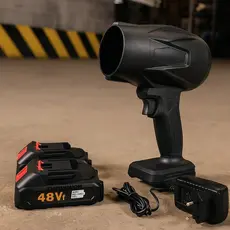 Soprador turbo portátil usb recarregável 2 baterias Bivolt forte