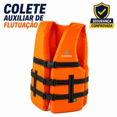 Boia Colete Auxiliar Flutuação Salva Vidas Jaleco De 15 a 140kg - Várias Cores