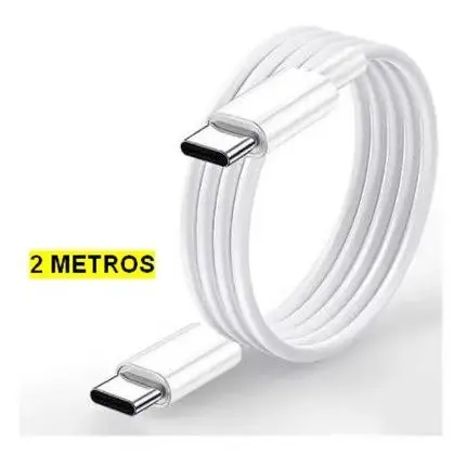 Cabo Duas Pontas Tipo C 2 METROS Tipo C Tipo C Turbo A50 A51 A53 A54 A70 A71 A73 A74 S20 S21 S23 CABO Tipo C Duplo Turbo