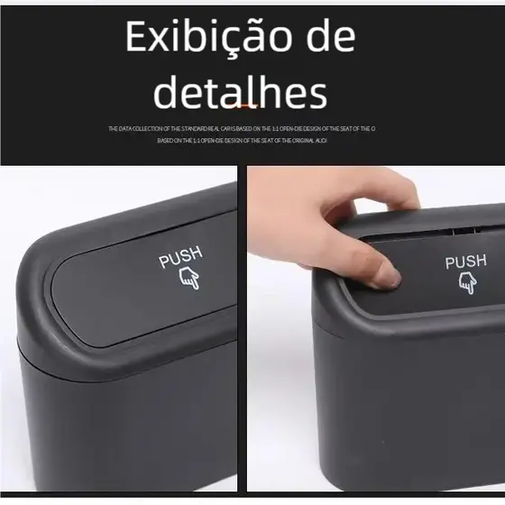 Lixeira Para Carro Premium - Suspensa na Porta ou Banco - Anti-Vazamento - Oferta Especial!