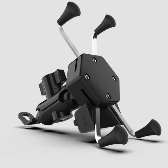 Suporte Universal Aprovado Anatel para Moto - Stallion, Carregador Turbo USB