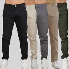 Calça Sarja Preta Premium Masculina Basica e Essencial Varias Cores