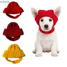 Protetores De Orelha De Cachorro NIDOSE , Chapéu De Malha Para Animais De Estimação Expostos À Da Moda Fofo E Aconchegan