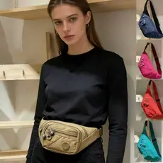 Bolsa de cintura multifuncional à prova d'água, unissex, Com amplo espaço, Elegante e durável