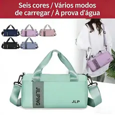 Bolsa Feminina Crossbody Transversal Pequena Necessaire Tecido Impermeável Várias formas de usar
