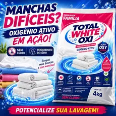 Percarbonato de Sódio Puro Tira Manchas Oxigênio Ativo Alvejante Sem Cloro Lavanderia e Casa